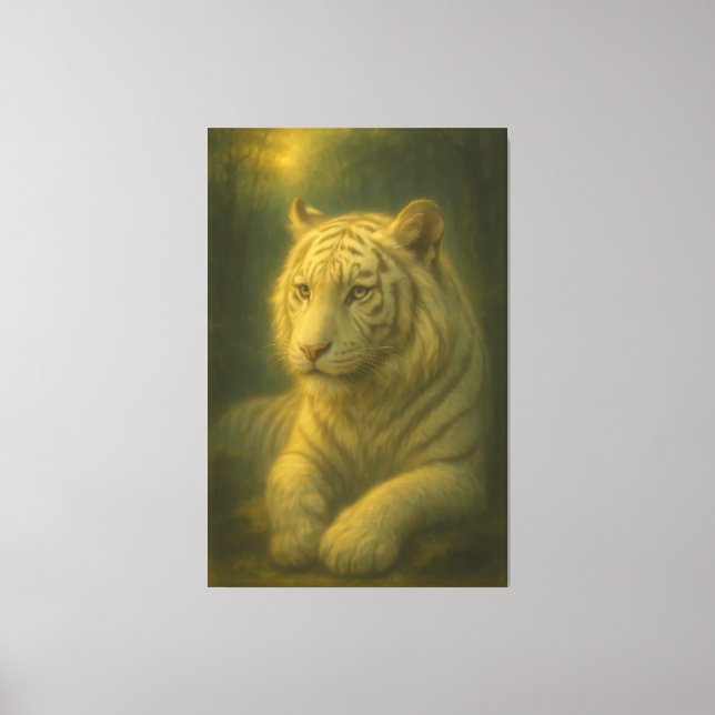  Majestic White Tiger – Fine Art Canvas Print (Front)