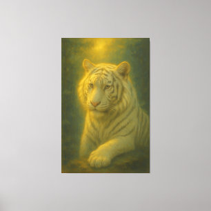 Majestic White Tiger – Fine Art Canvas Print