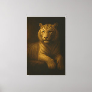 Majestic White Tiger – Fine Art Premium Canvas