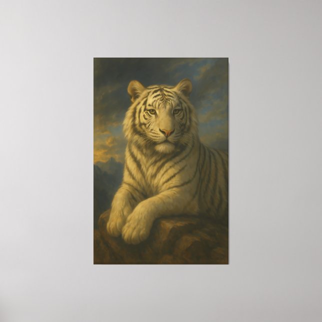 Majestic White Tiger – Fine Art Print (Front)