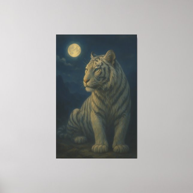 Majestic White Tiger – Fine Art Print (Front)