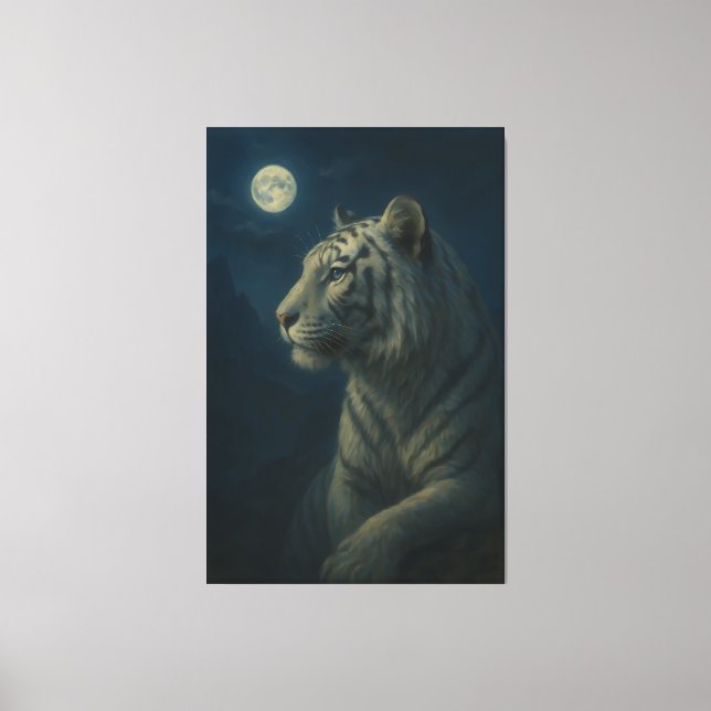 Majestic White Tiger – Fine Art Wall Print (Front)