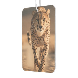 Majestic Wild Cheetah Running Photo Car Air Freshener