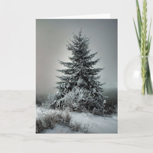 Majestic Winter Holiday Card (Front)