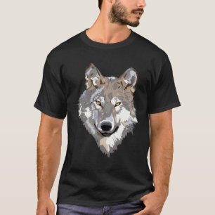 Majestic Wolf Head – Bold Wildlife Animal Art Desi T-Shirt