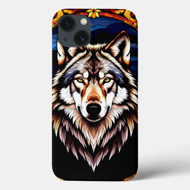 Majestic Wolf in Colourful Detail Case-Mate iPhone Case (Back)