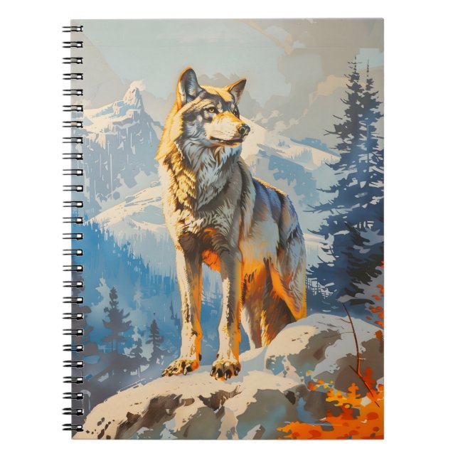 Majestic Wolf Notebook (Front)