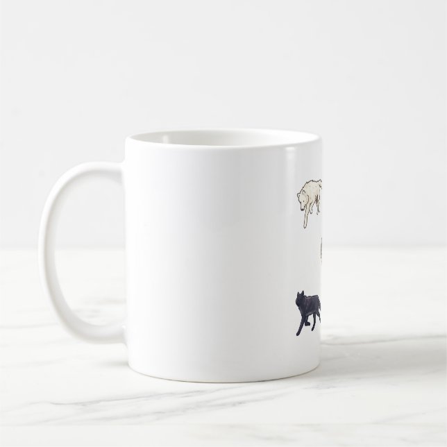 Majestic Wolf Pack Coffee Mug (Left)