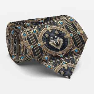 Majestic Wolf Tie   Masculine Men's Fashion
