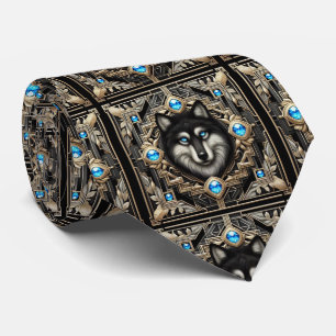 Majestic Wolf Tie   Masculine Men's Fashion