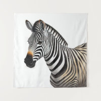 Majestic Zebra Portrait Realistic Wildlife Art