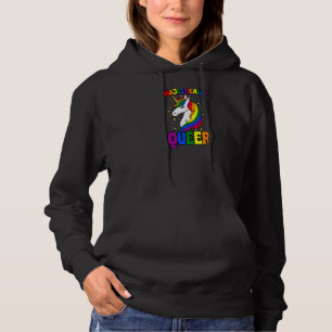 Majestically Queer Gay Unicorn Rainbow Pride Love Hoodie
