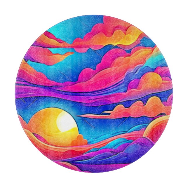Majesty of A Sunset Cutting Board (Front)