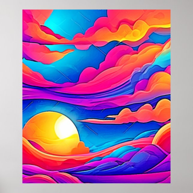 Majesty of A Sunset Poster (Front)
