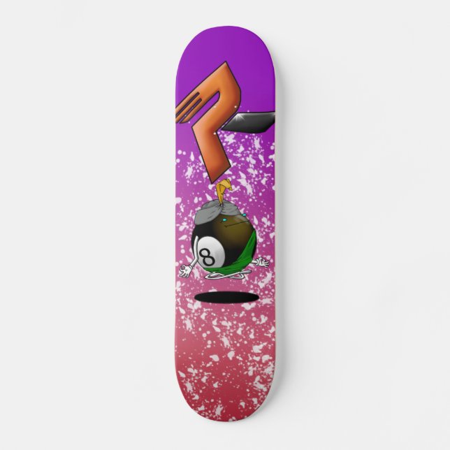 majik 8ball skateboard (Front)