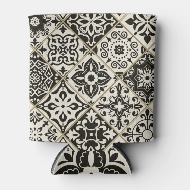 Majolica Islamic Tile Patchwork Can Cooler (Front)