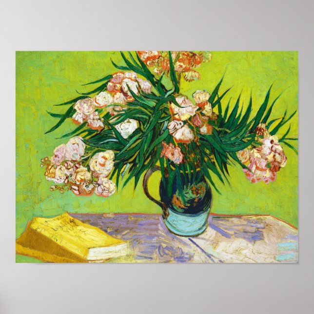 Majolica Jar Branches Oleander Vincent van Gogh Poster (Front)