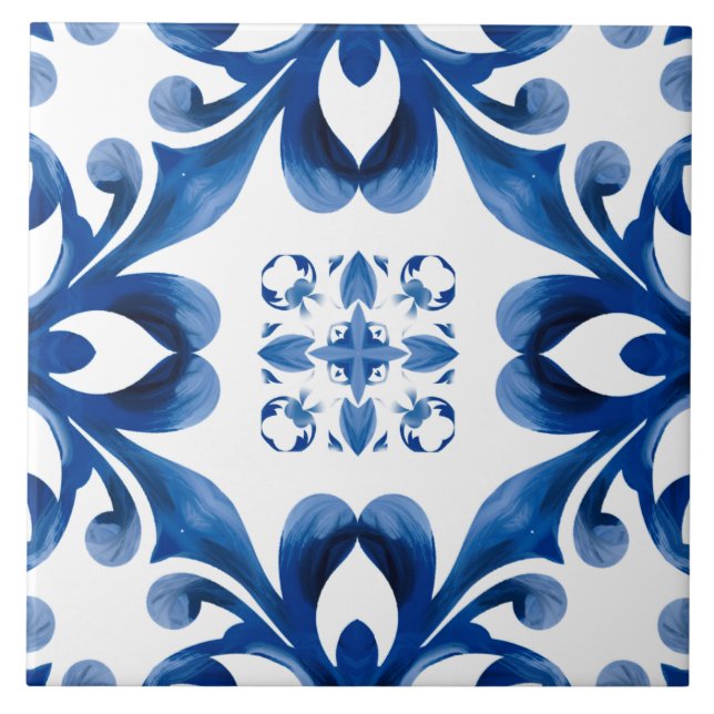 Majolica,lemon,Sicilian tiles,Ceramic Tile (Front)