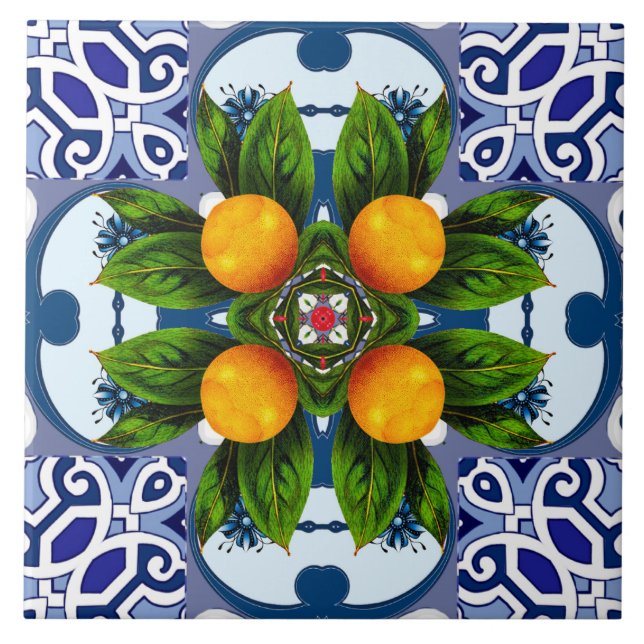 Majolica,Mediterranean tiles, Tile (Front)