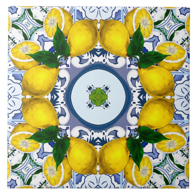 Majolica,Mediterranean tiles, Tile (Front)