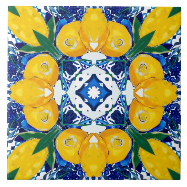 Majolica,Mediterranean tiles, Tile (Front)