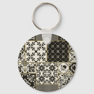 Majolica tile Islamic motifs. Key Ring