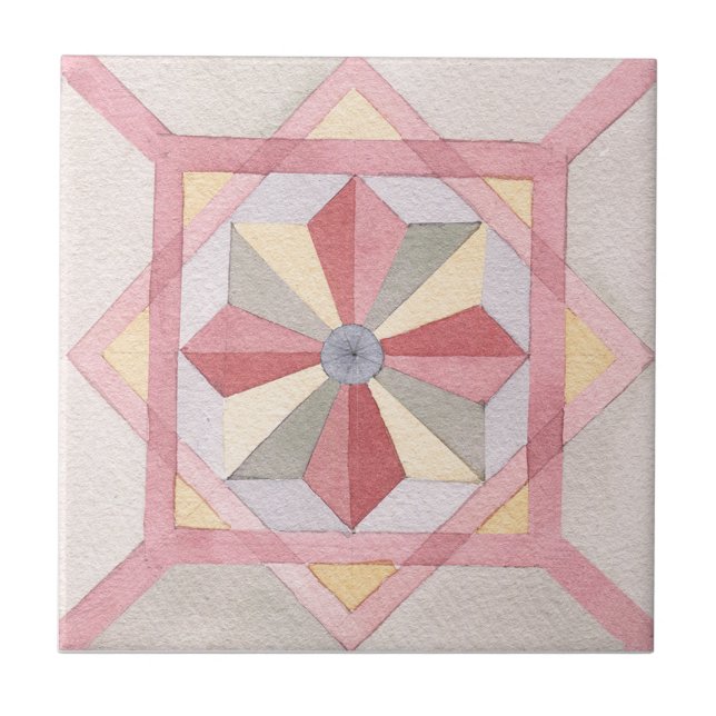 Majolica Watercolor Tile (Front)