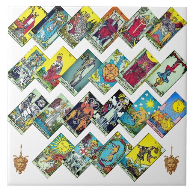 Major Arcana Tarot Collage Tile (Front)