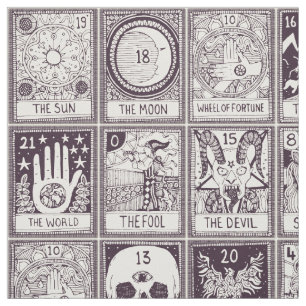major arcana tarot plum fabric