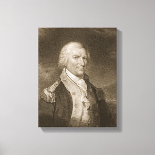Major General Arthur St. Clair, engraved by Edward Canvas Print