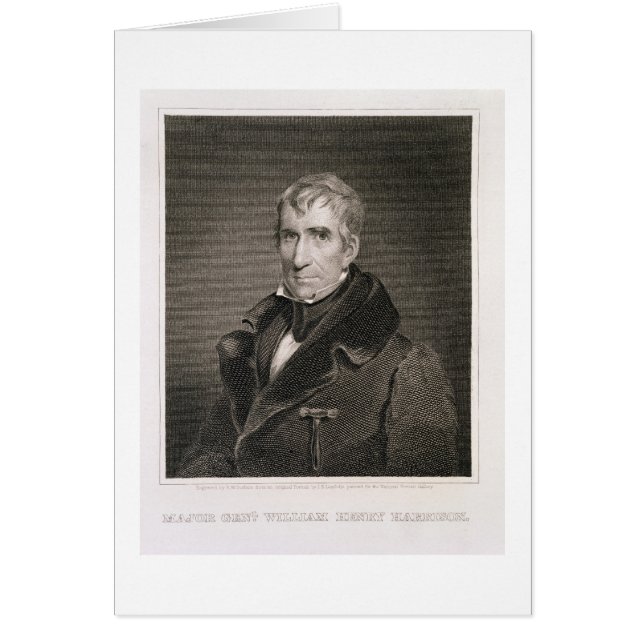 Major General William Henry Harrison, engraved by (Front)