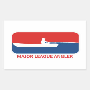 Major League Angler Rectangular Sticker