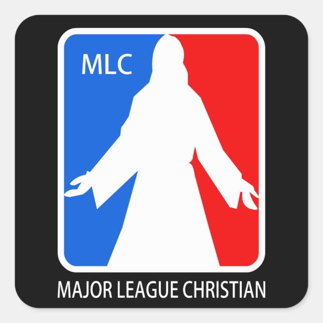 Major League Christian - MLC Square Sticker (Front)