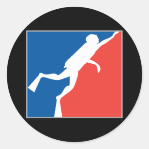 Major League Diver Classic Round Sticker