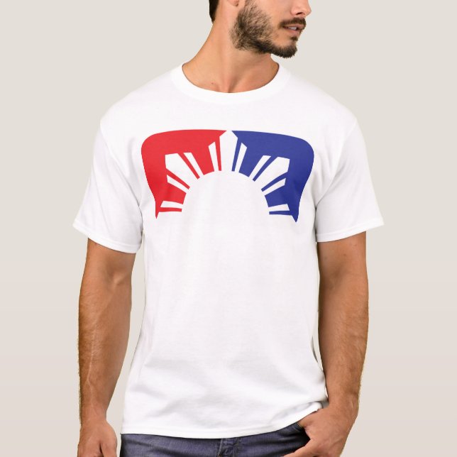 Major League Filipino Flag - Half T-Shirt (Front)