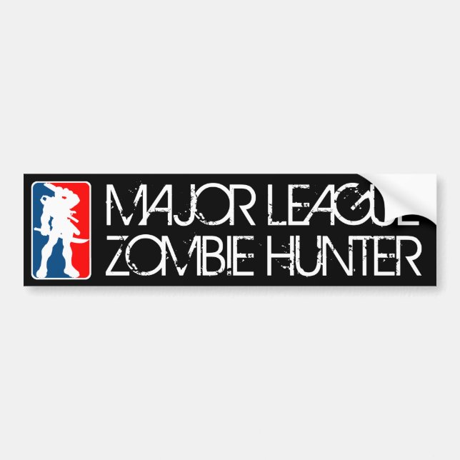 MAJOR LEAGUE ZOMBIE HUNTER bumpersticker Bumper Sticker (Front)