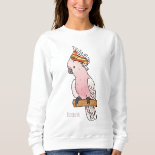 Major mitchell cockatoo bird cartoon illustration sweatshirt