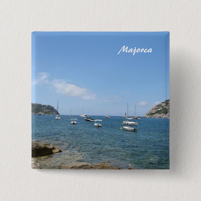 Majorca 15 Cm Square Badge (Front)