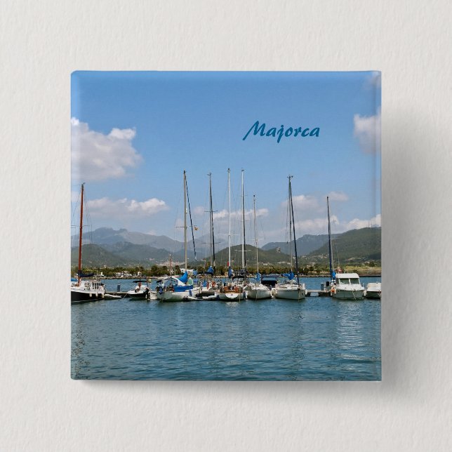 Majorca 15 Cm Square Badge (Front)