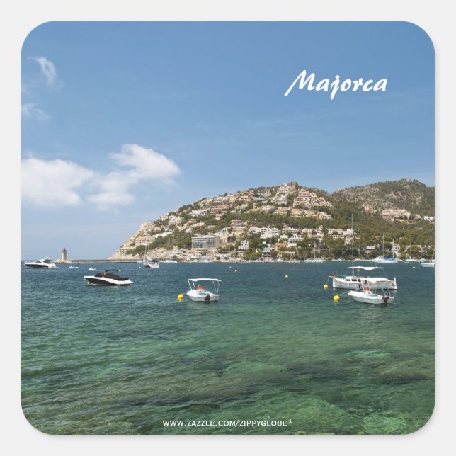 Majorca Square Sticker (Front)