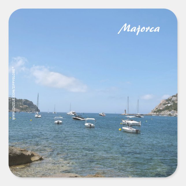 Majorca Square Sticker (Front)