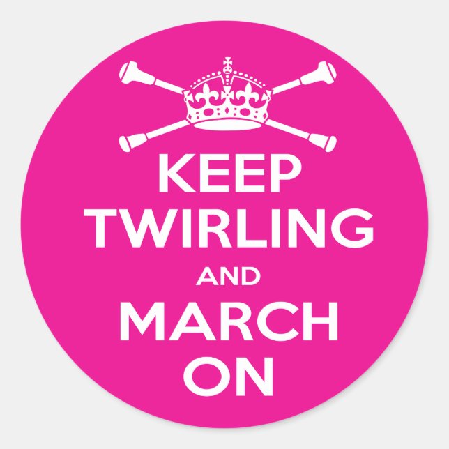 Majorette Classic Round Sticker (Front)