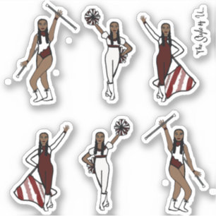 Majorette / Dancer/ Cheer / Flag Burgundy 