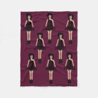 Majorette/ Dancer Fleece Blanket Mauve