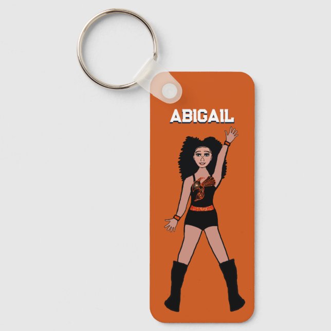 Majorette/ Dancer Keychain Orange Hornet B (Front)