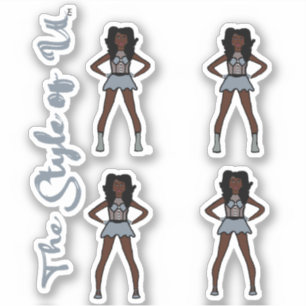 Majorette / Dancer Stickers Overcast
