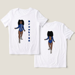 Majorette/ Dancer Tee Blue Silver Tiger A