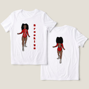 Majorette/ Dancer Tee Red Silver Tiger A