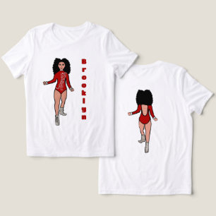 Majorette/ Dancer Tee Red Silver Tiger B