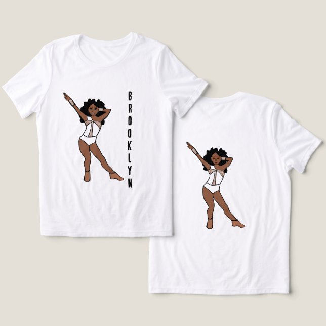 Majorette/ Dancer White Stones A Tri-Blend Shirt (Design Front & Back)